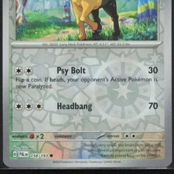 Girafarig reverse holo - Picture 2 of 2